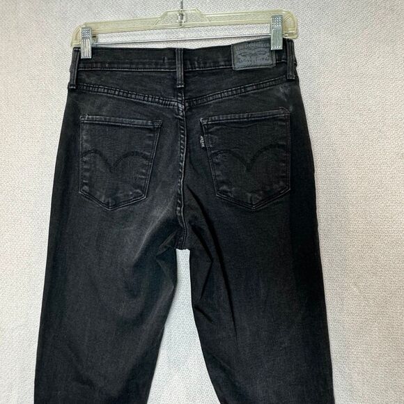 Levi's 311 Shaping Skinny Jeans Women's 27 Black 5-Pocket Charcoal Wash - Picture 6 of 9